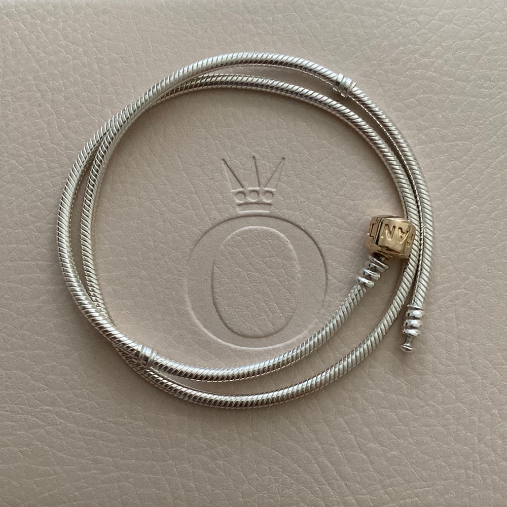 Authentic Pandora two-tone necklace